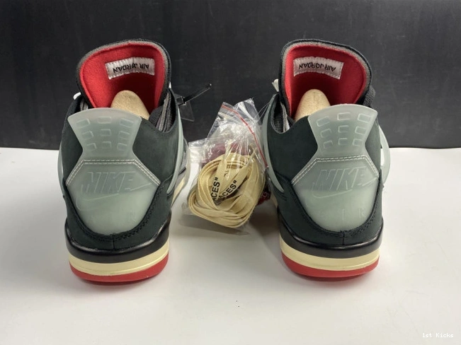 1st Kicks jordan x “bred” black 4 air 1719 red ofw SportInspired cv9388- 1119